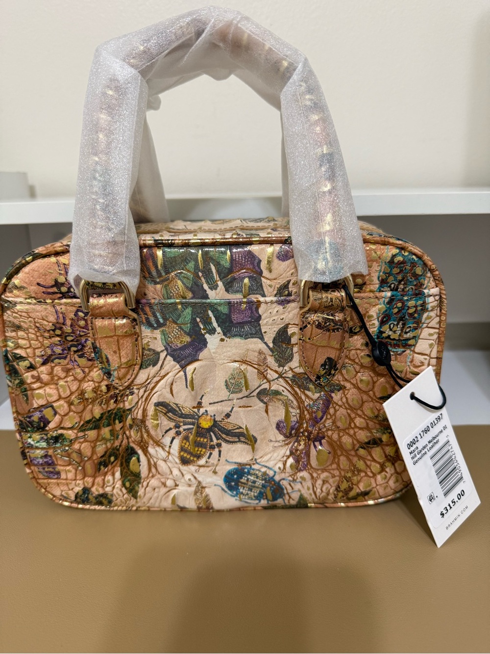 Brahmin Mara Hill Garden Melbourne Leather Satchel - Picture 3 of 14